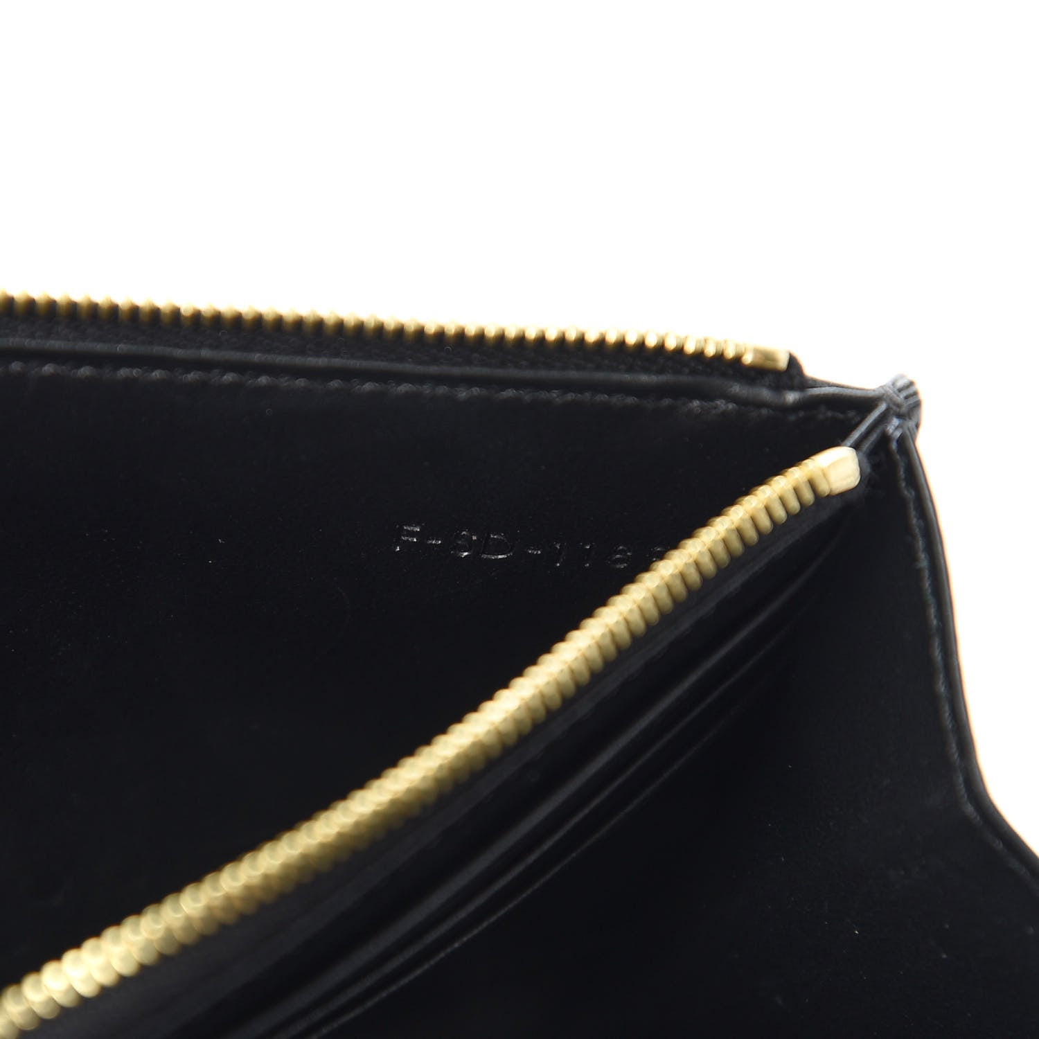 Celine Shiny Smooth Calfskin C Wallet On Chain Bag Black 9 of 10