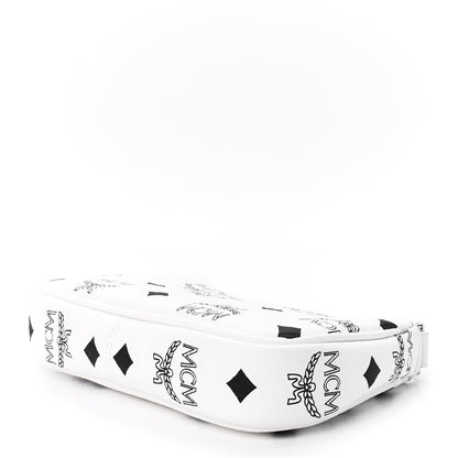 MCM Visetos Multi Pochette Black White Cognac 7 of 9