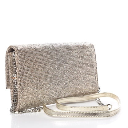 Judith Leiber Metallic Lurex Clutch Silver 3 of 12