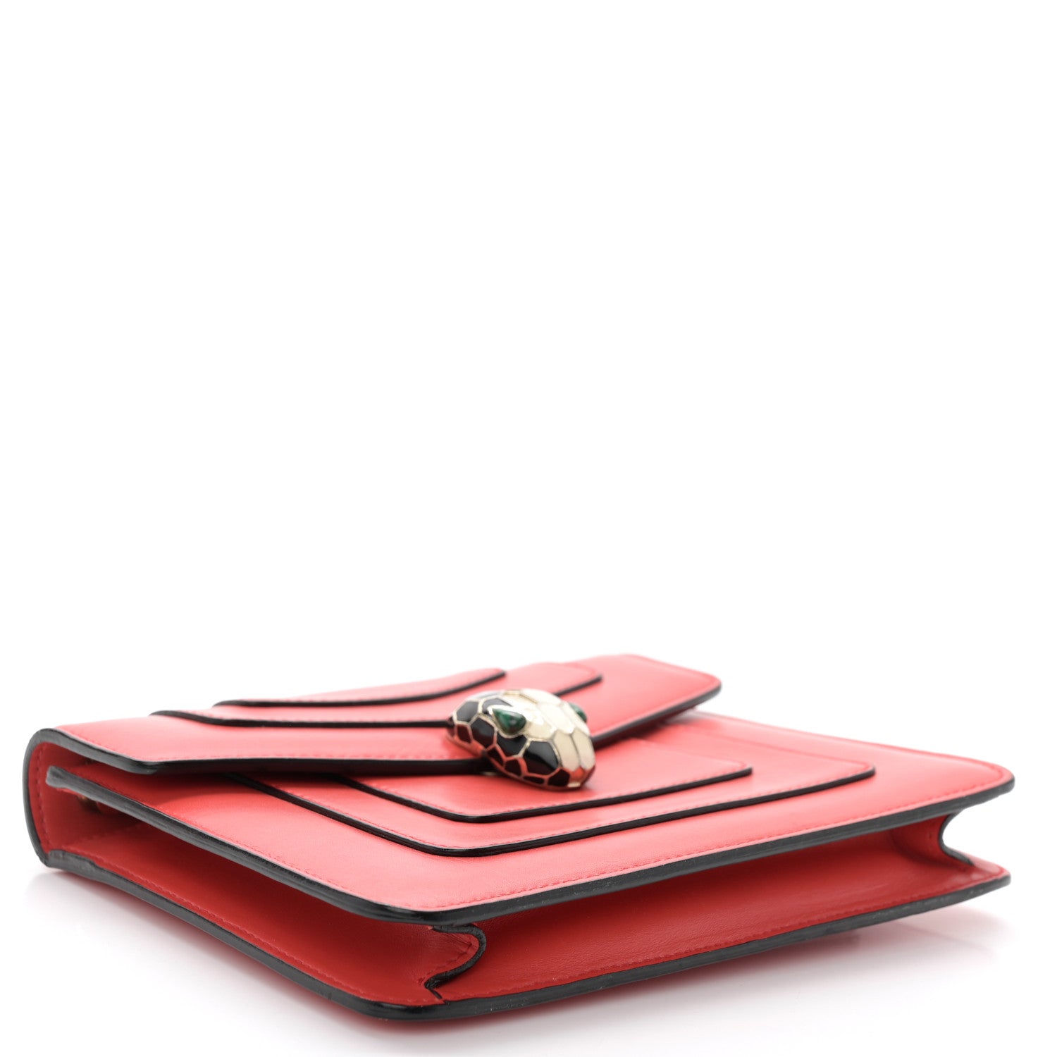 Bulgari Calfskin Serpenti Forever Crossbody Bag Red 5 of 14