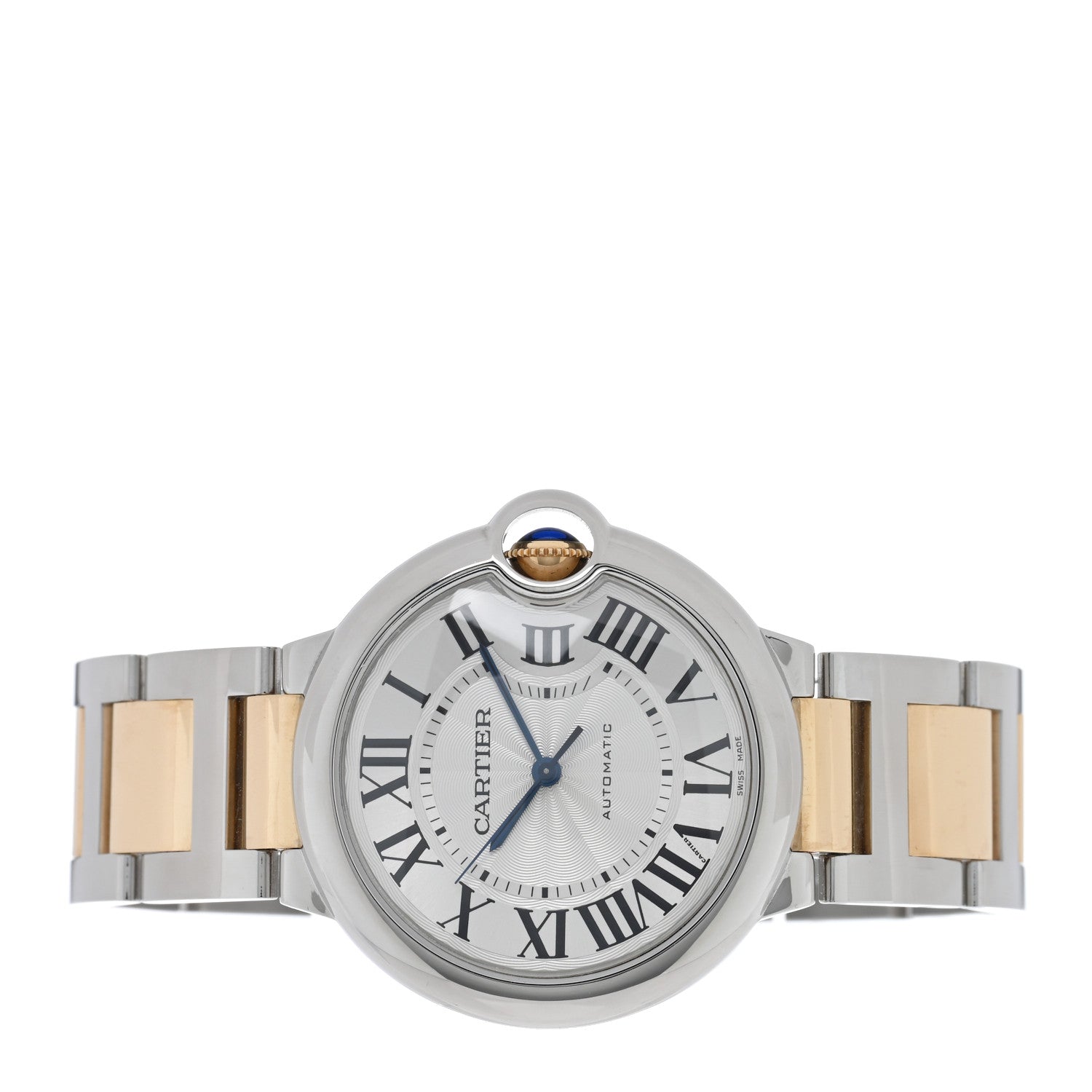 Cartier Stainless Steel 18K Yellow Gold 36mm Ballon Bleu De Cartier Automatic Watch 2 of 5