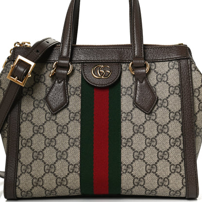 Gucci GG Supreme Monogram Small Ophidia Tote Bag Brown 9 of 13