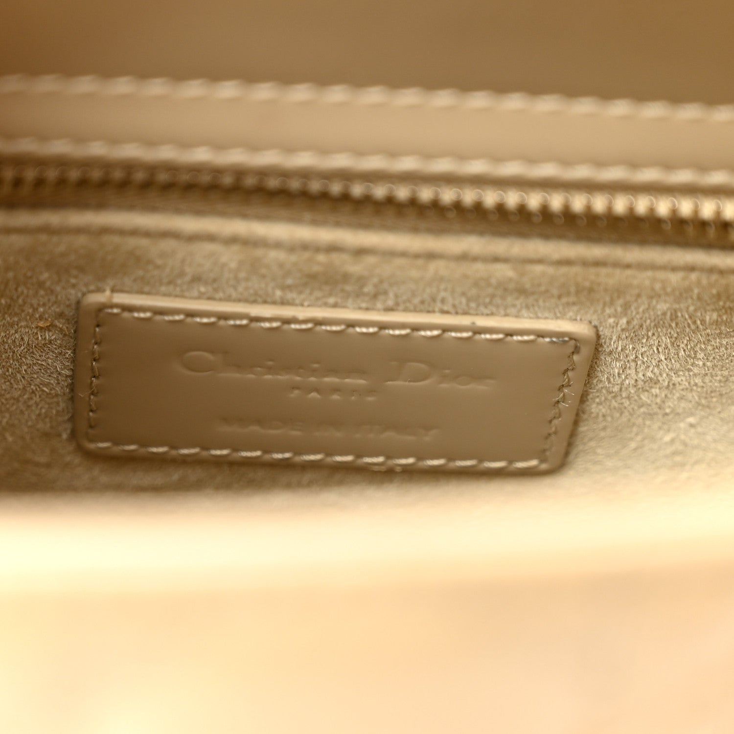 Christian Dior Patent Cannage Small Lady Dior Beige 6 of 10