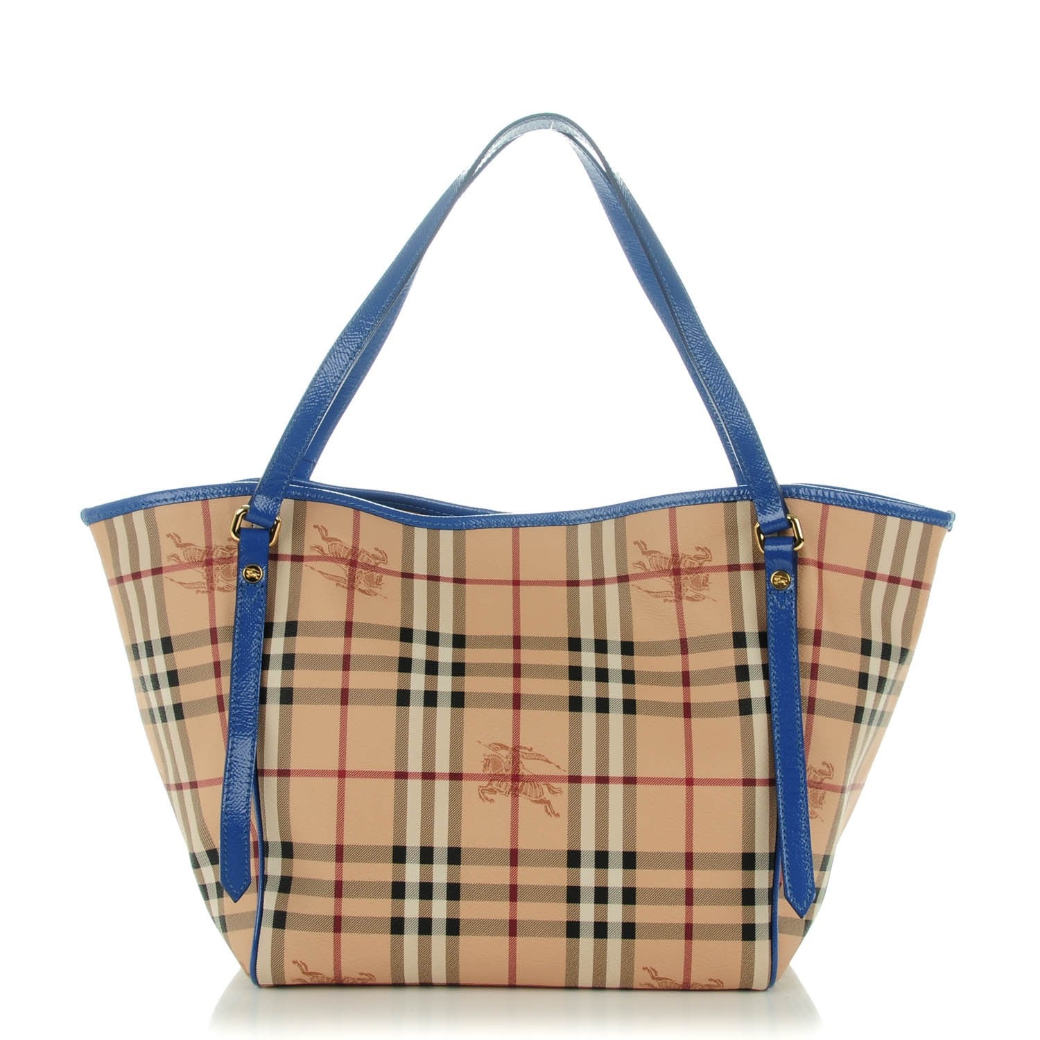 Burberry Haymarket Check Small Canterbury Tote Light Steel Blue 1 of 8