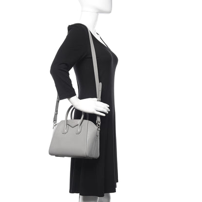 Givenchy Sugar Goatskin Mini Antigona Pearl Grey 2 of 12