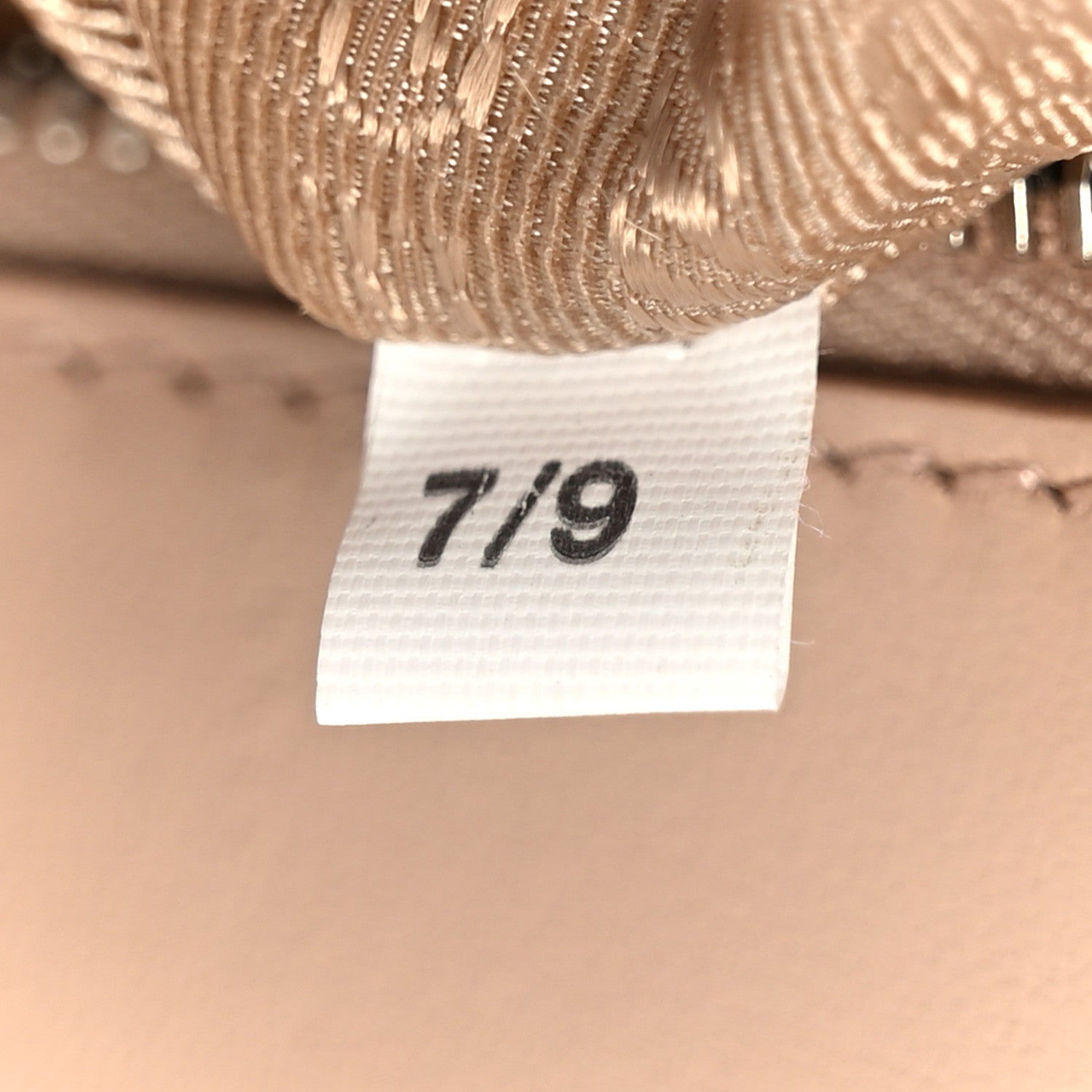 Prada Soft Calfskin Impunture Diagramme Medium Chain Flap Shoulder Bag Cipria 7 of 10