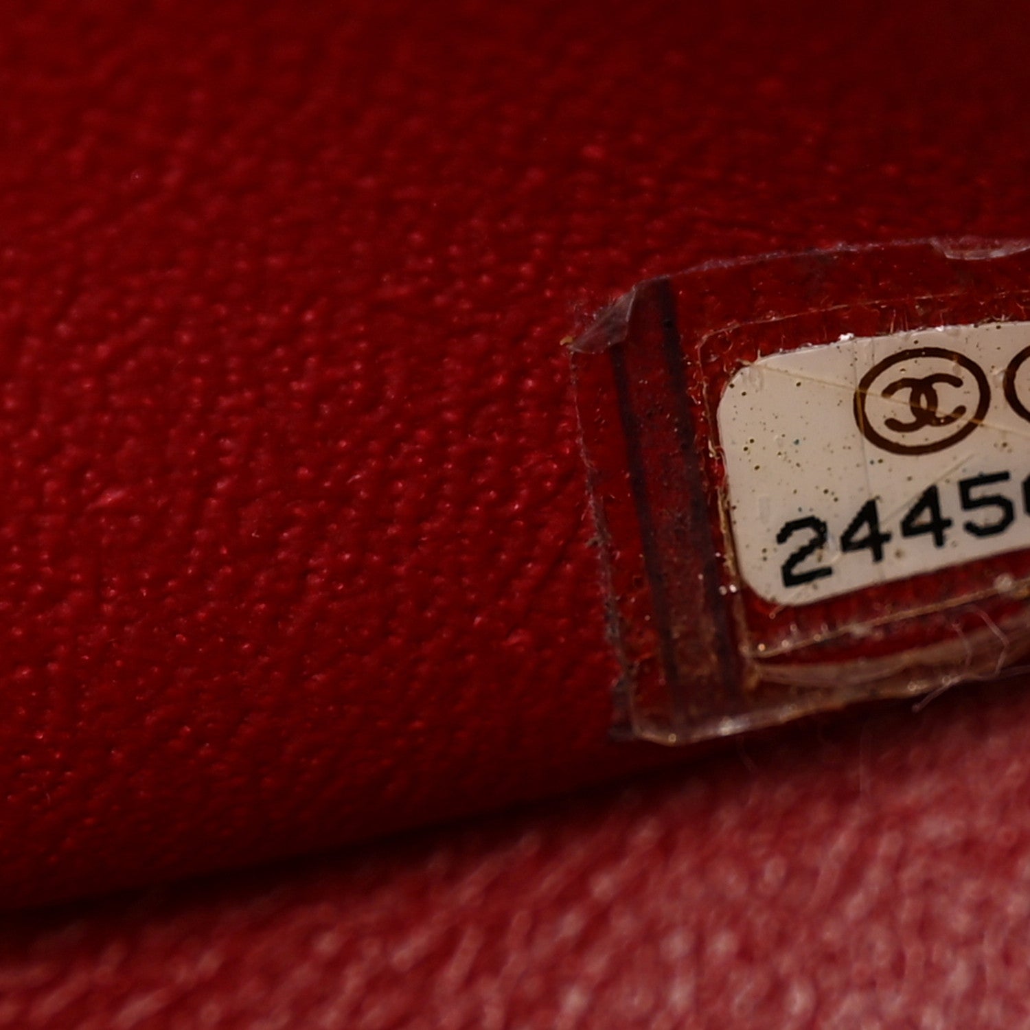 Chanel Lambskin Reverse Chevron Quilted Round Top Handle Flap Red 8 of 11