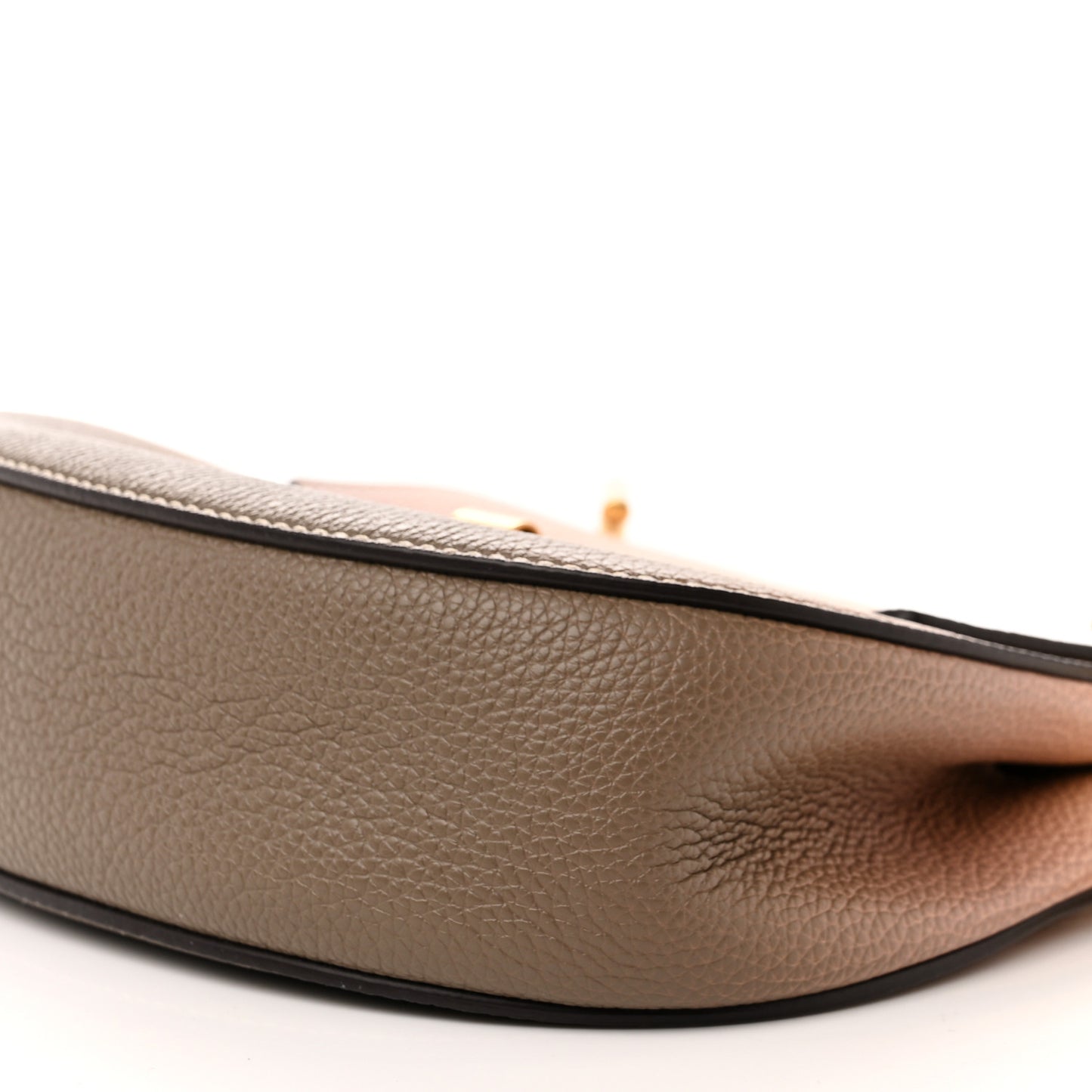 Grained Calfskin Lambskin Ombre Mini Drew Shoulder Bag