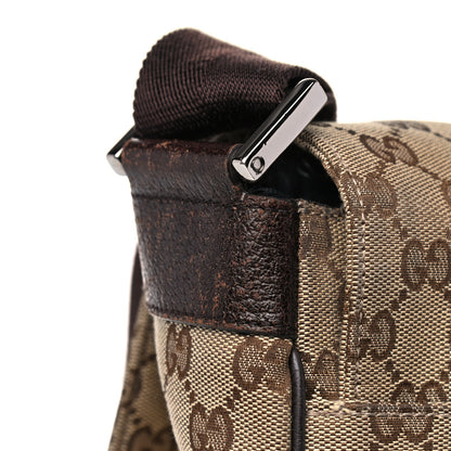 Gucci Monogram Small Flap Messenger Bag Beige Dark Brown 15 of 21