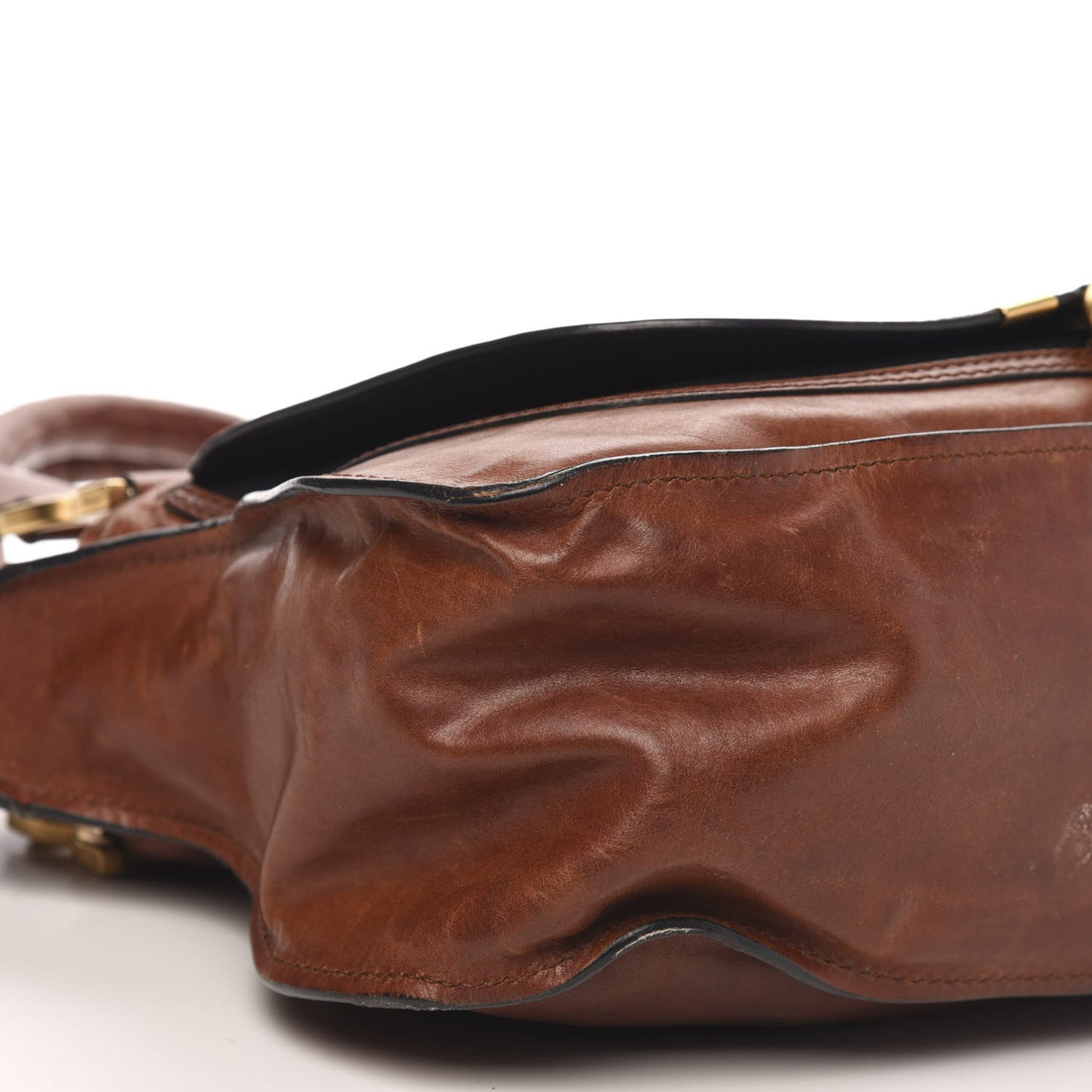 Calfskin Medium Marcie Satchel Mahogany