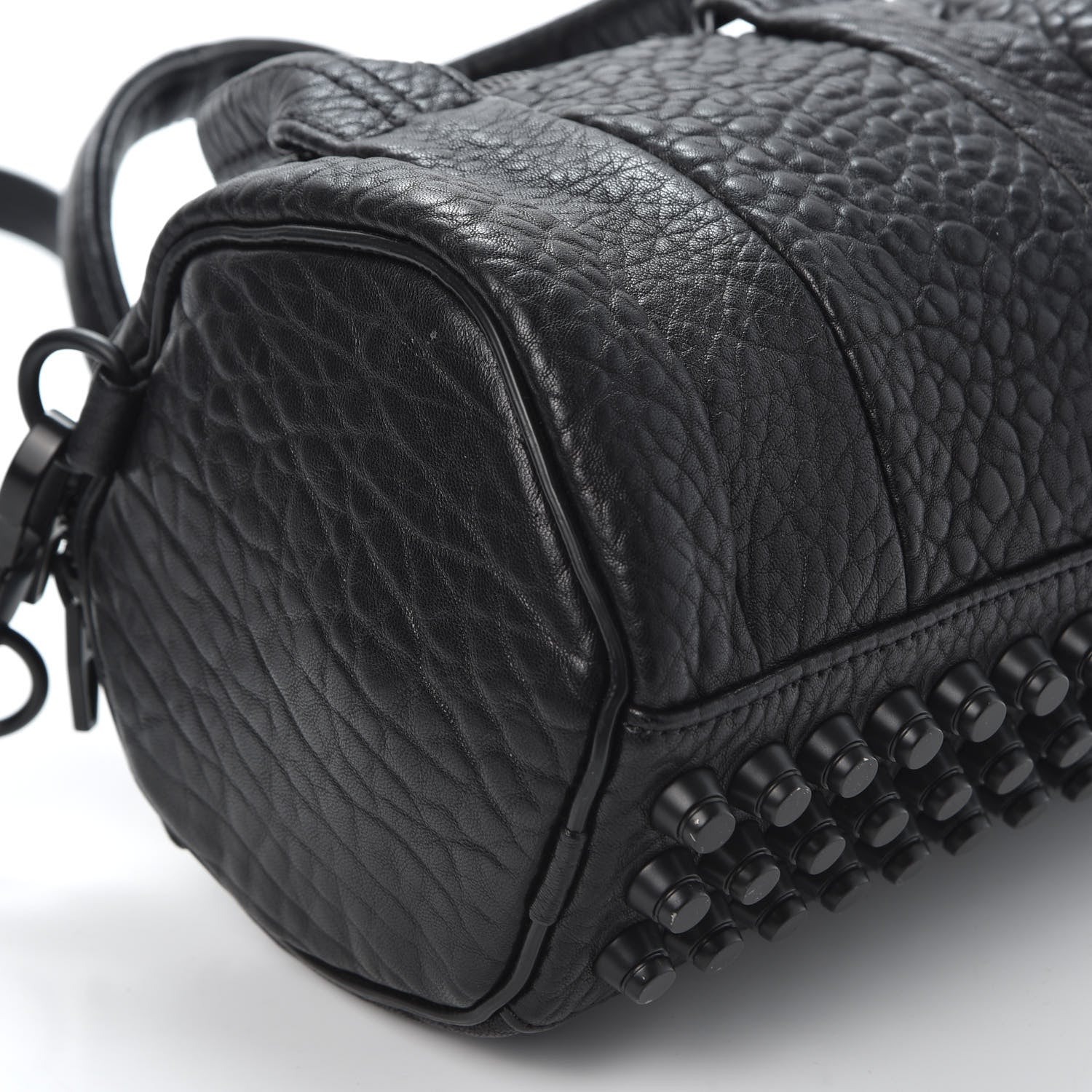 Alexander Wang Pebbled Lambskin Mini Rockie Black Matte Black Hardware 5 of 8