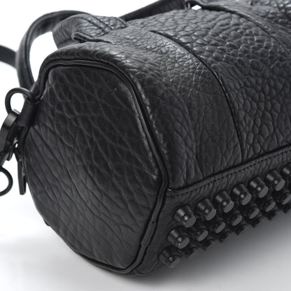 Alexander Wang Pebbled Lambskin Mini Rockie Black Matte Black Hardware 5 of 8