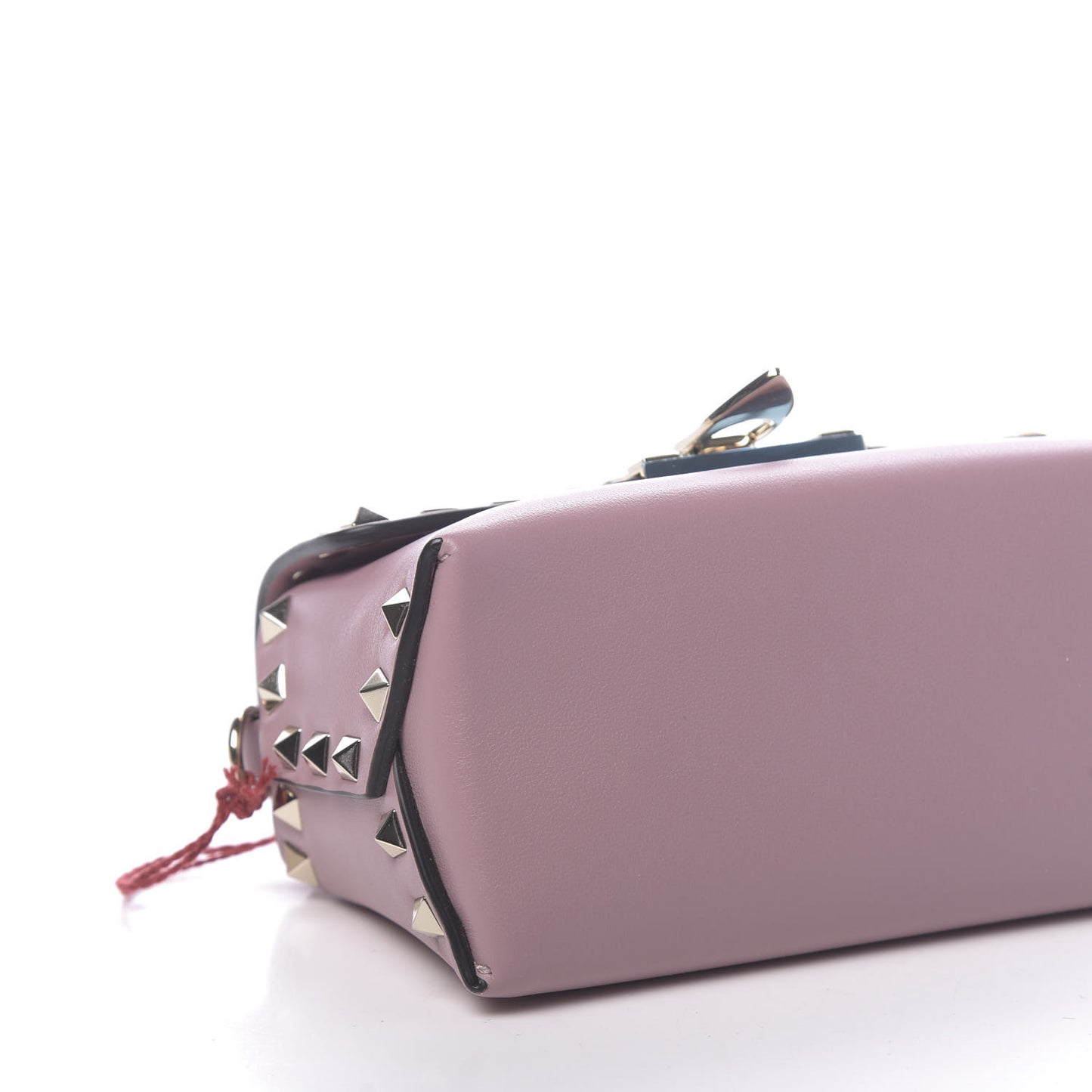 Vitello Mini Rockstud Crossbody Bag Lipstick