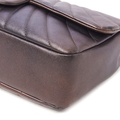 Chanel Metallic Calfskin Degrade East West Flap Bronze 5 of 10