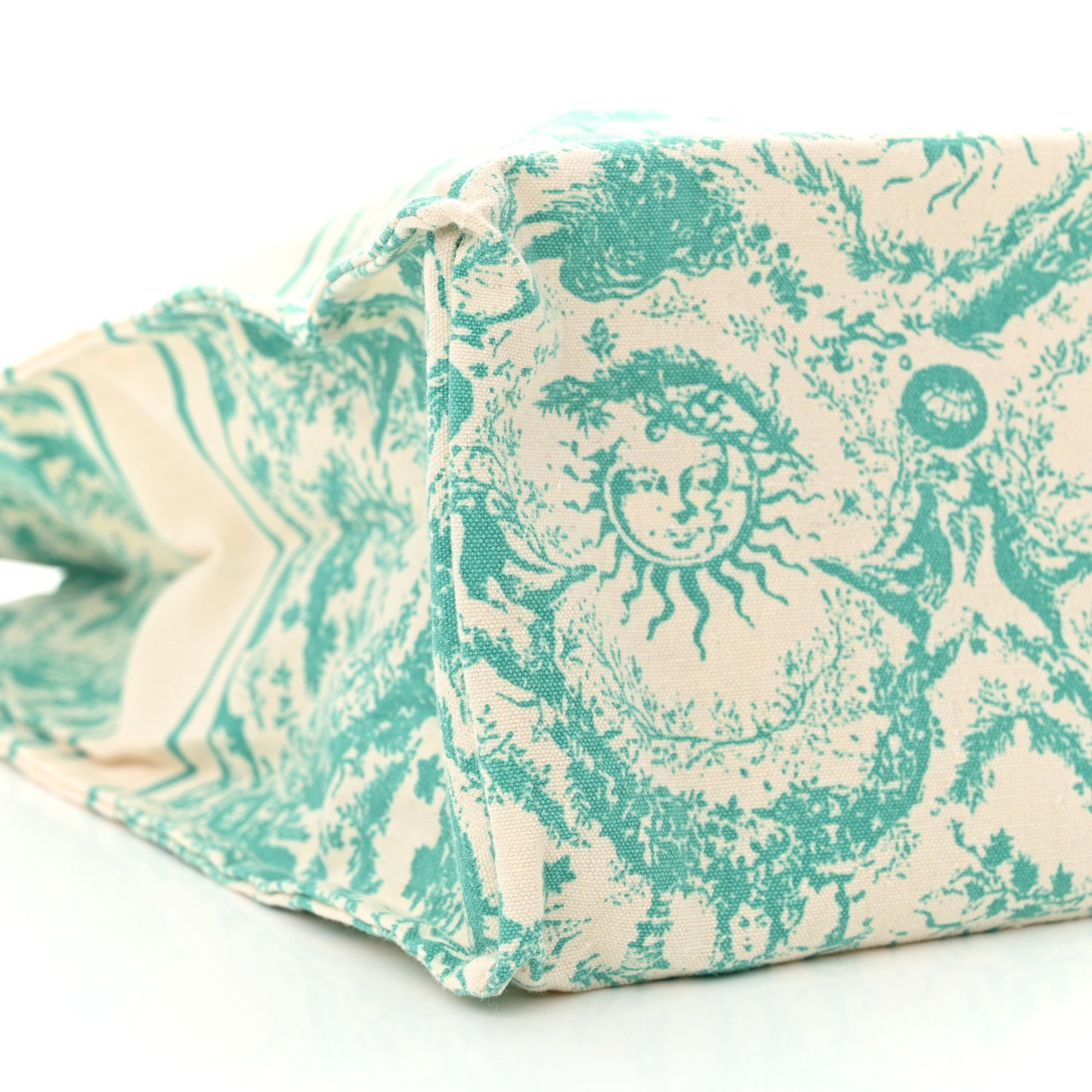Canvas Dioriviera Toile de Jouy Soleil Tote Aquamarina