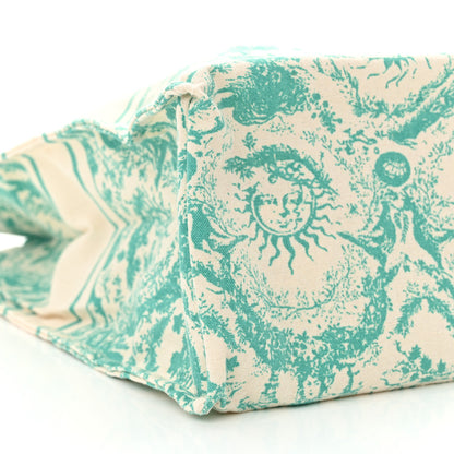 Christian Dior Canvas Dioriviera Toile de Jouy Soleil Tote Aquamarina 7 of 11