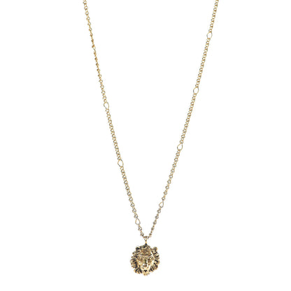 Gucci Metal Lion Head Necklace Gold 1 of 6
