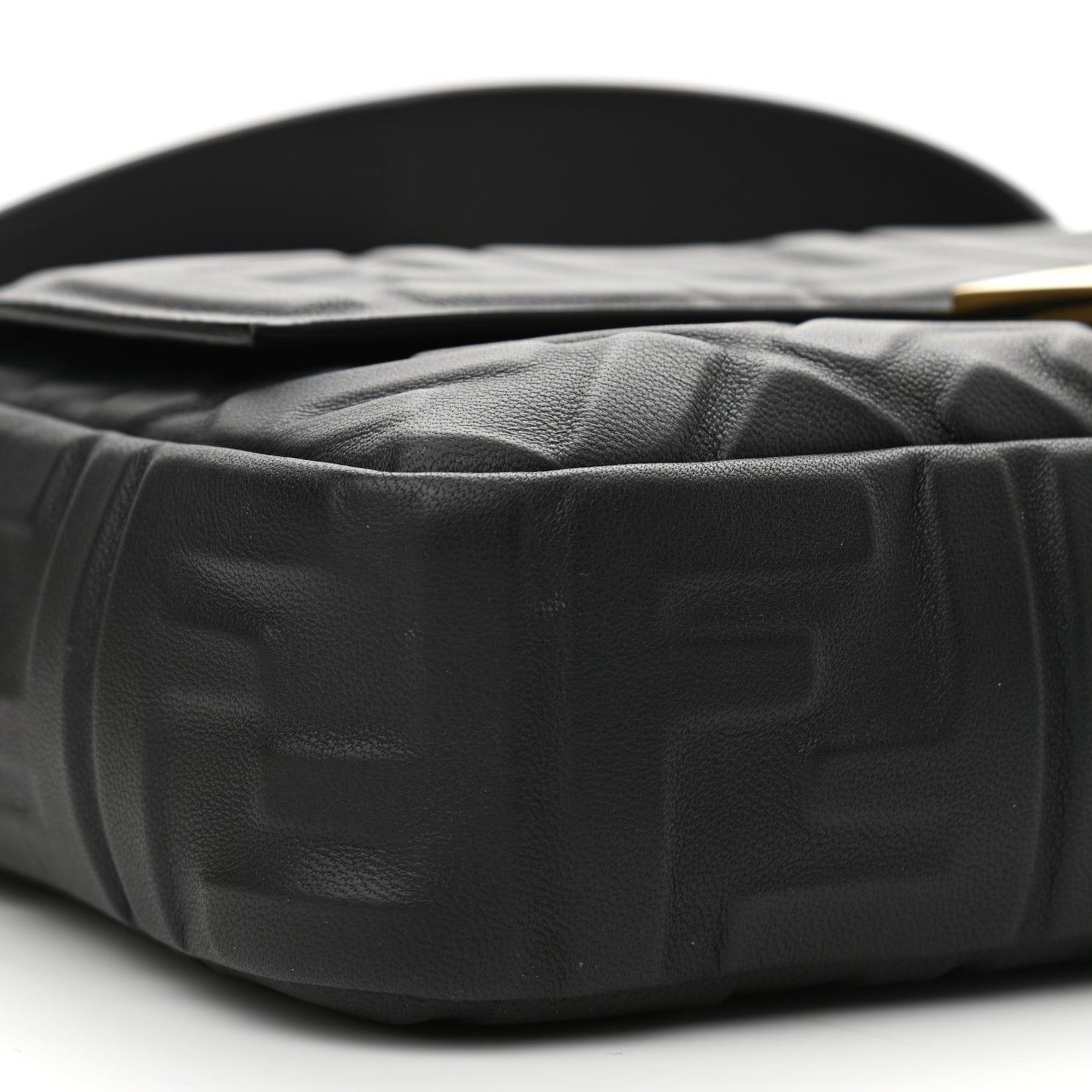 Nappa FF 1974 Embossed Baguette Black