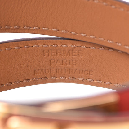 Hermes Swift Kelly Double Tour Bracelet M Rouge Tomate 5 of 6