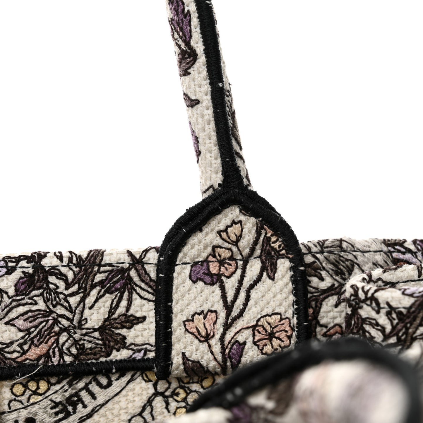 Canvas Embroidered Medium 4 Saisons Hiver Soleil Book Tote Multicolor