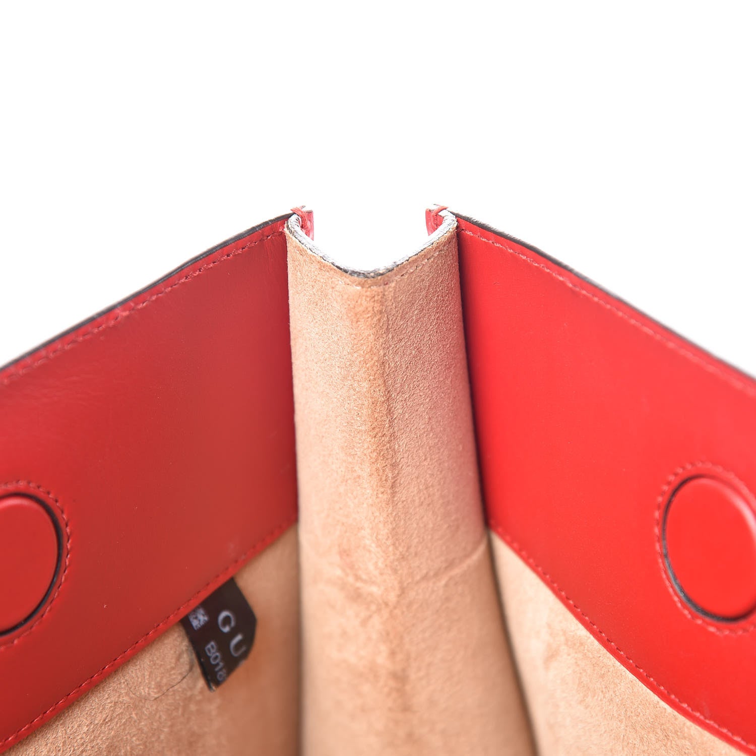 Gucci Calfskin Embossed XL Clutch Red 9 of 11