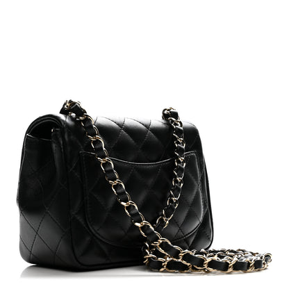 Chanel Lambskin Quilted Mini Square Flap Black 3 of 11