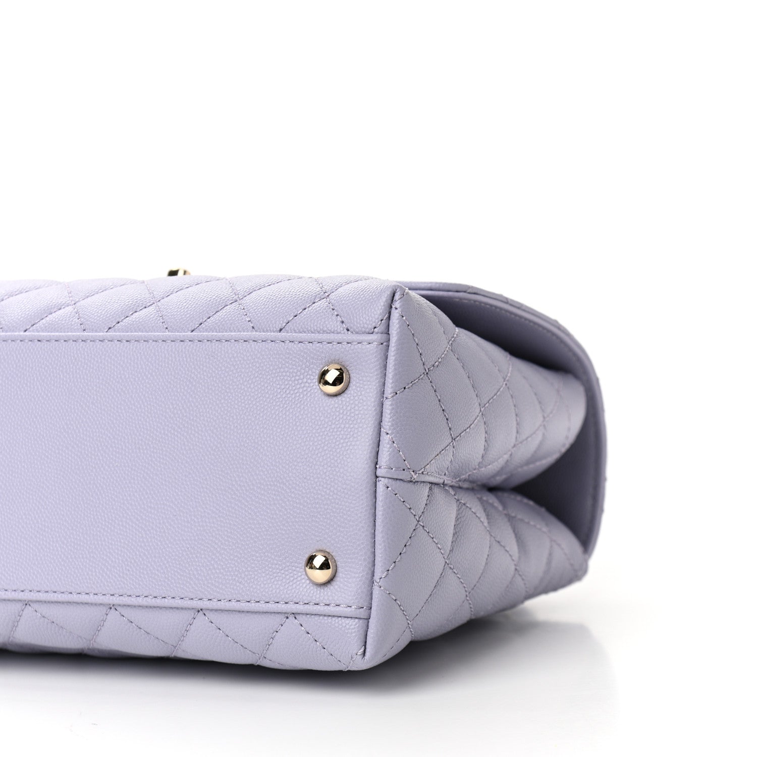 Chanel Caviar Quilted Small Coco Handle Flap Light Purple 10 of 11