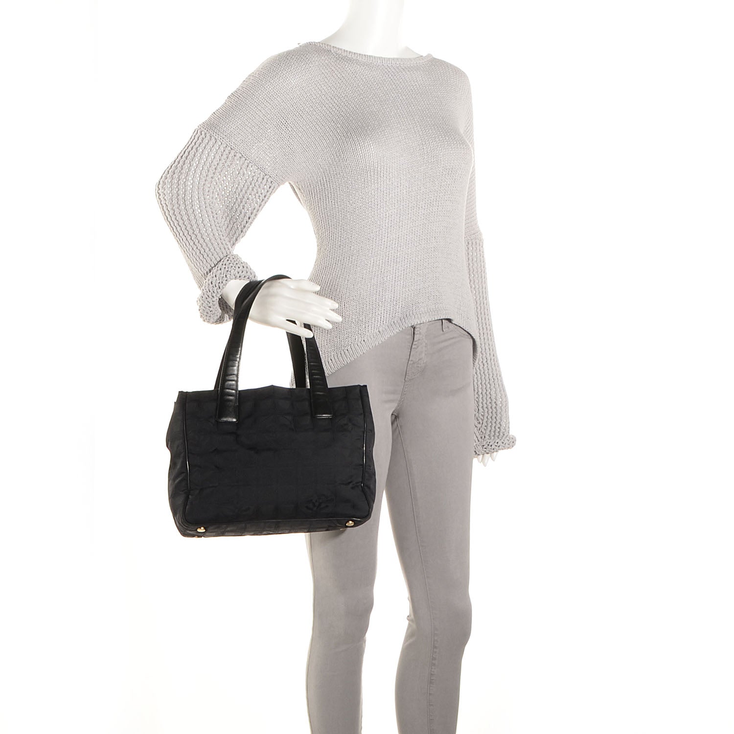 Chanel Nylon Travel Tote Black 2 of 7