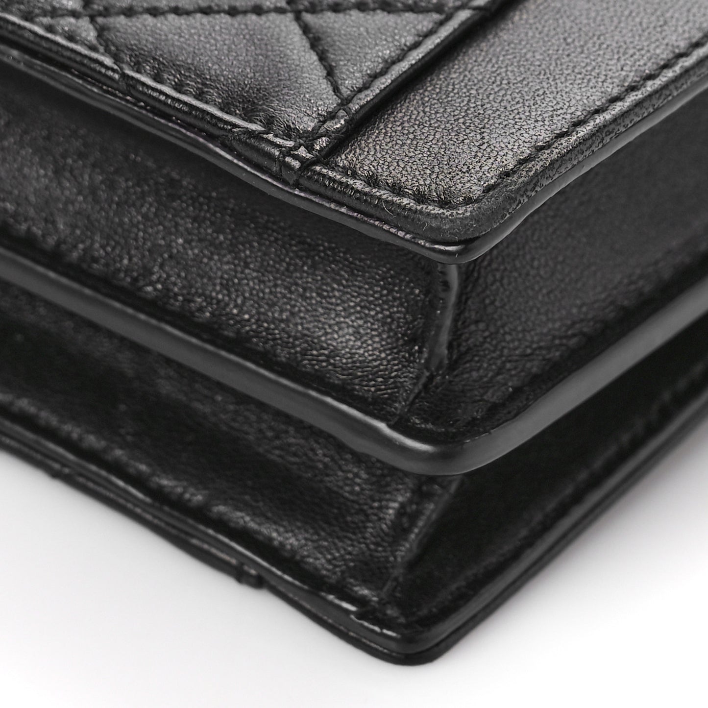 Lambskin Quilted Mini Gaby Satchel Black