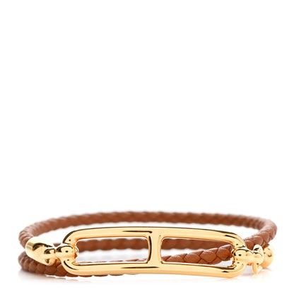 Hermes Swift Roulis Double Tour Bracelet T3 Gold 1 of 5