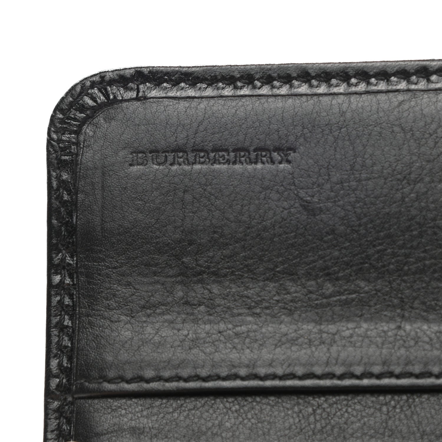 Burberry House Check Bridle Calfskin Penrose Continental Wallet Black 6 of 10
