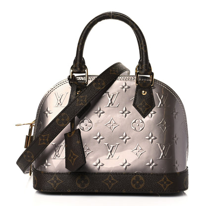 Louis Vuitton Vernis Monogram Alma BB Taupe Metallise 1 of 10
