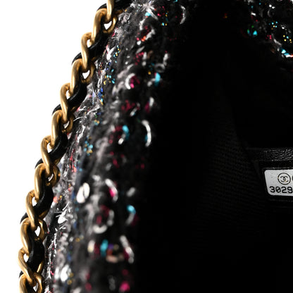 Chanel Tweed Sequin Mini Coco Handle Flap Black 7 of 10