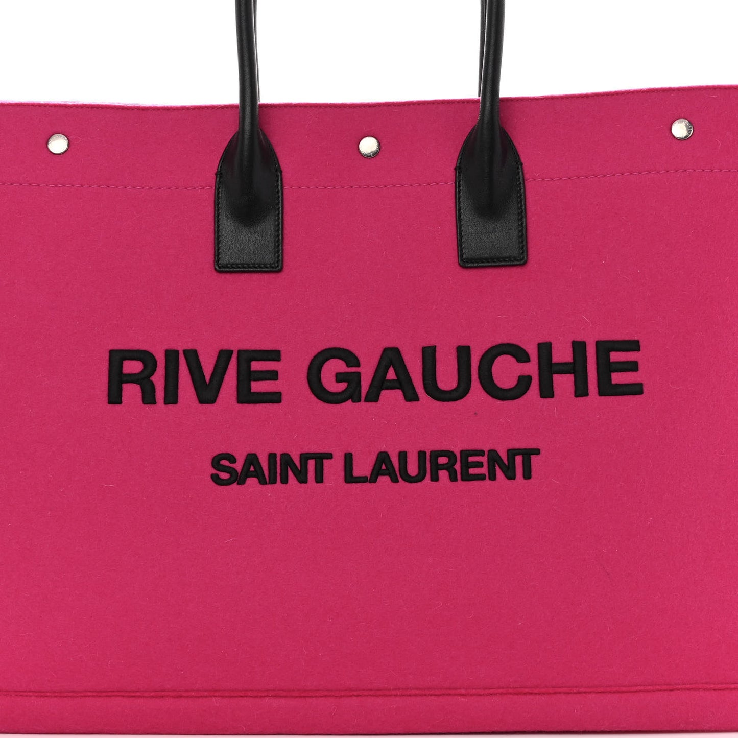 Wool Rive Gauche Tote Fuchsia