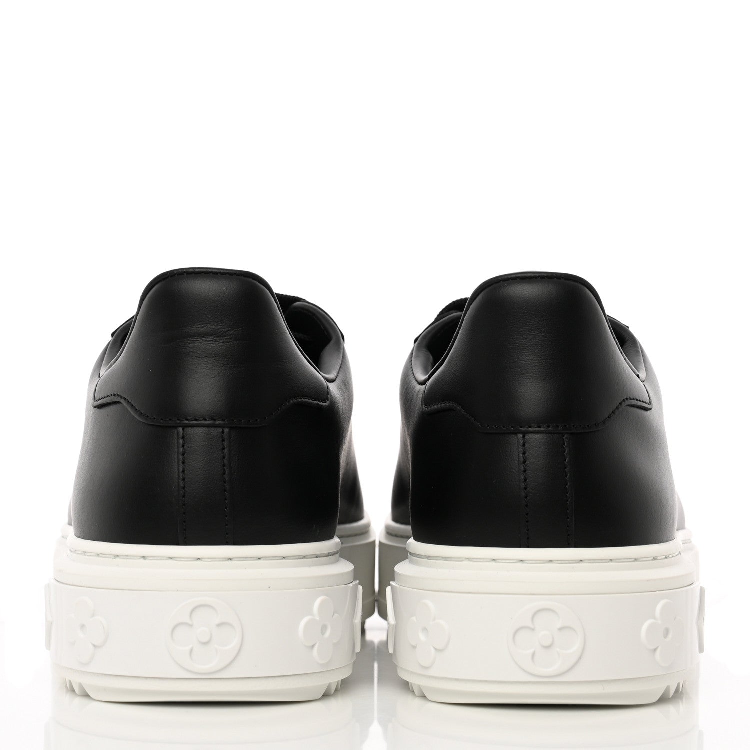 Louis Vuitton Calfskin Time Out Sneakers 39 Black 5 of 13