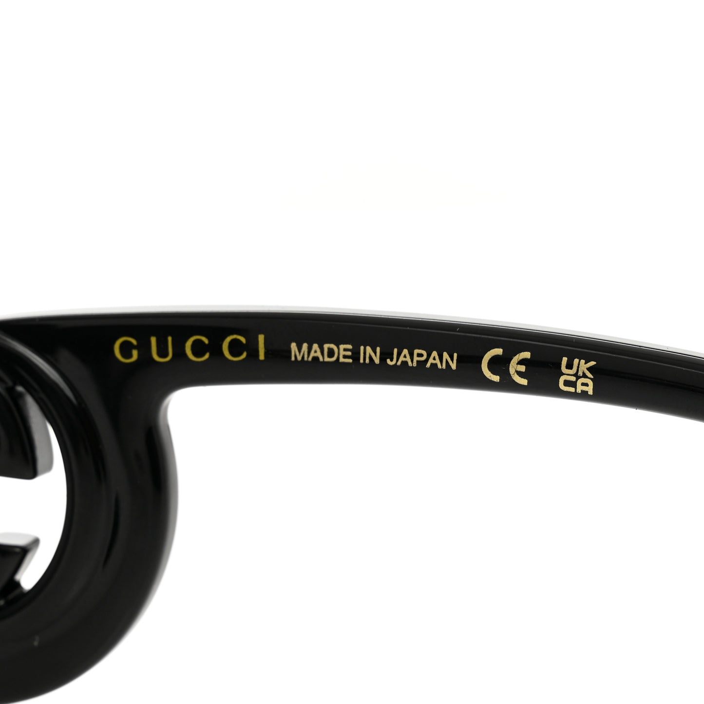 Acetate Rectangle Frame Sunglasses GG1326S Black