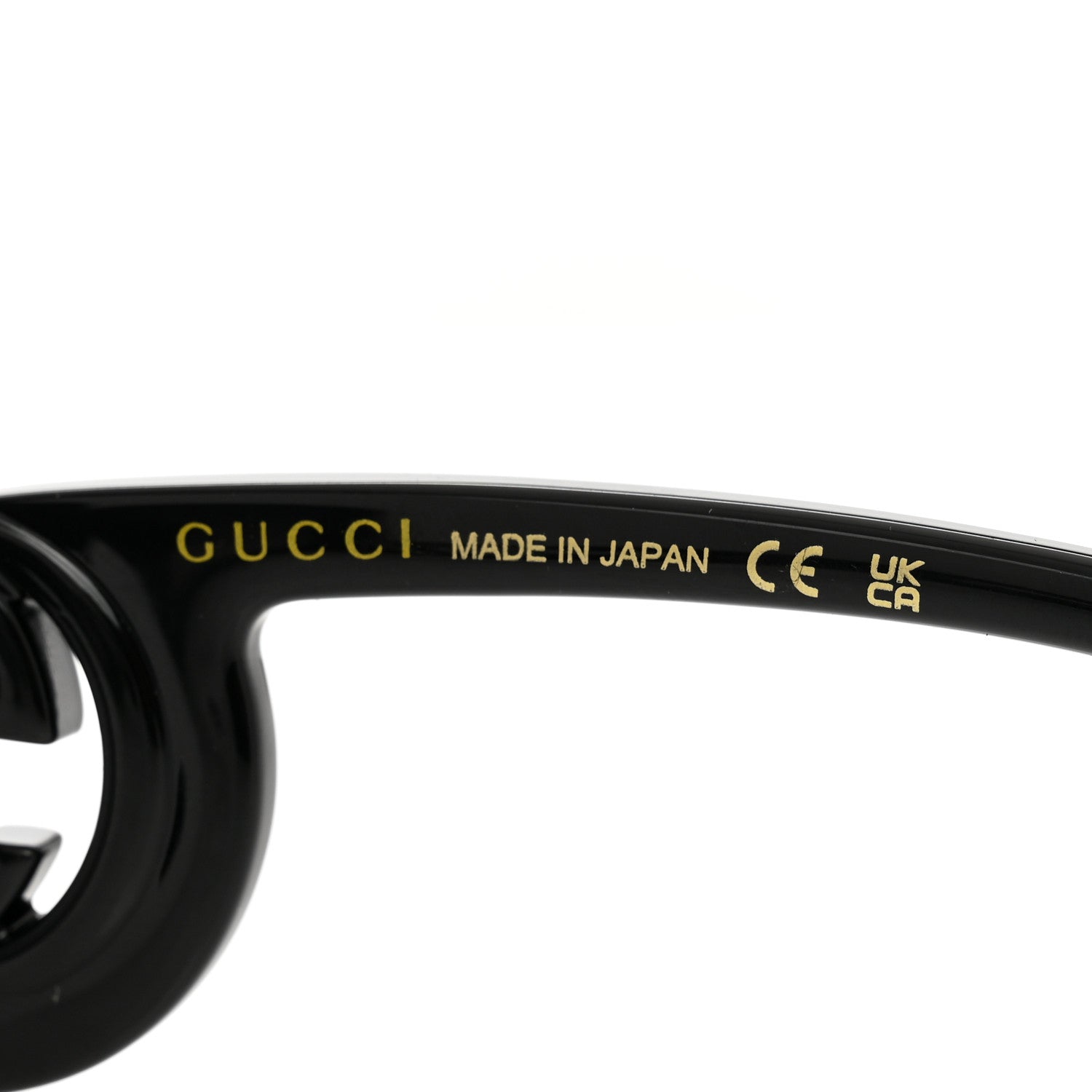 Gucci Acetate Rectangle Frame Sunglasses GG1326S Black 5 of 6