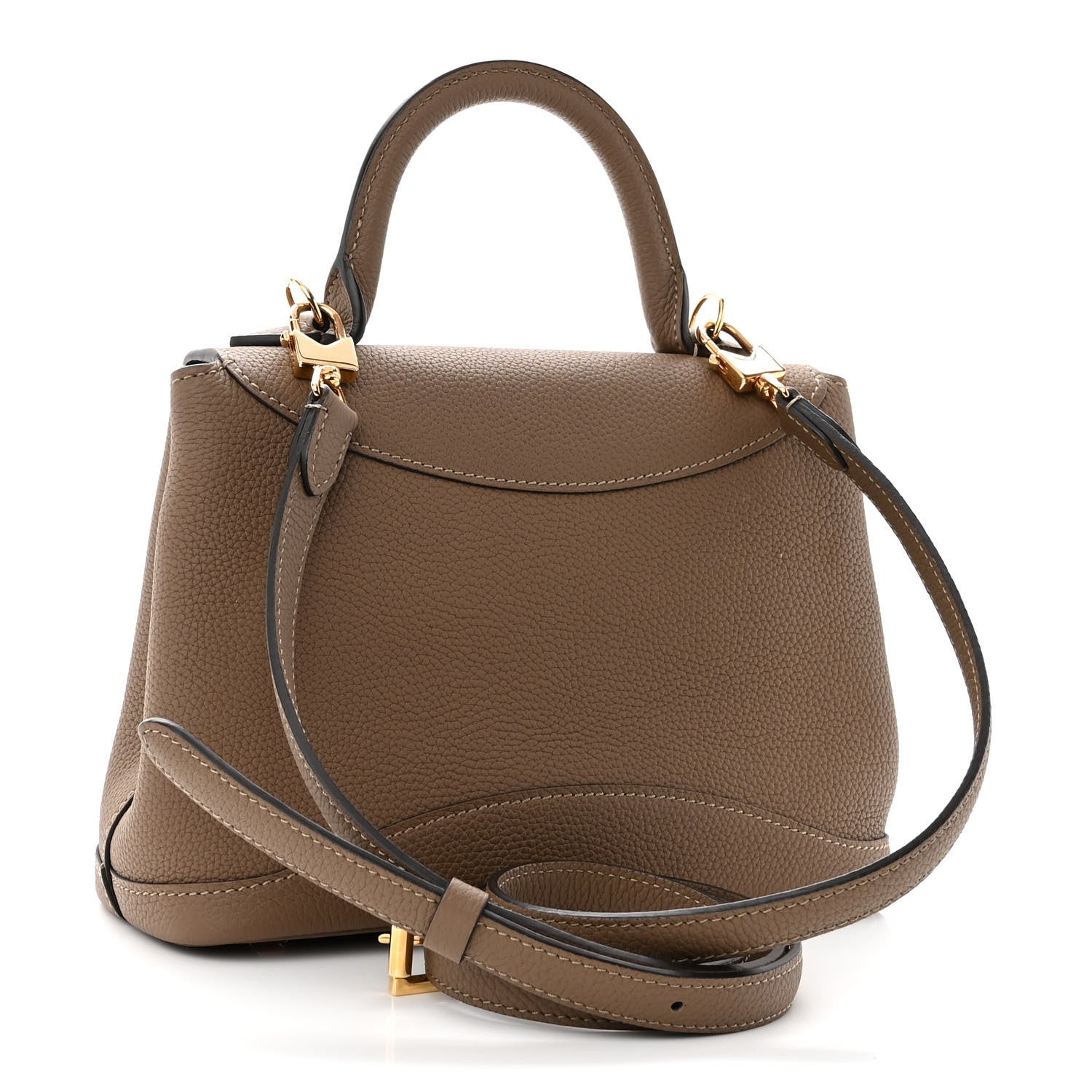 Moynat Taurillon Blush Calfskin Gabby BB Taupe 3 of 9