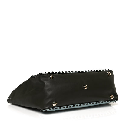 Valentino Garavani Vitello Colorblock Medium Rockstud Tote Multicolor 4 of 11