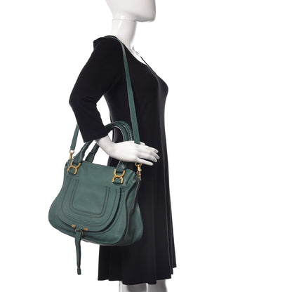 Chloe Calfskin Medium Marcie Satchel Emerald 2 of 8