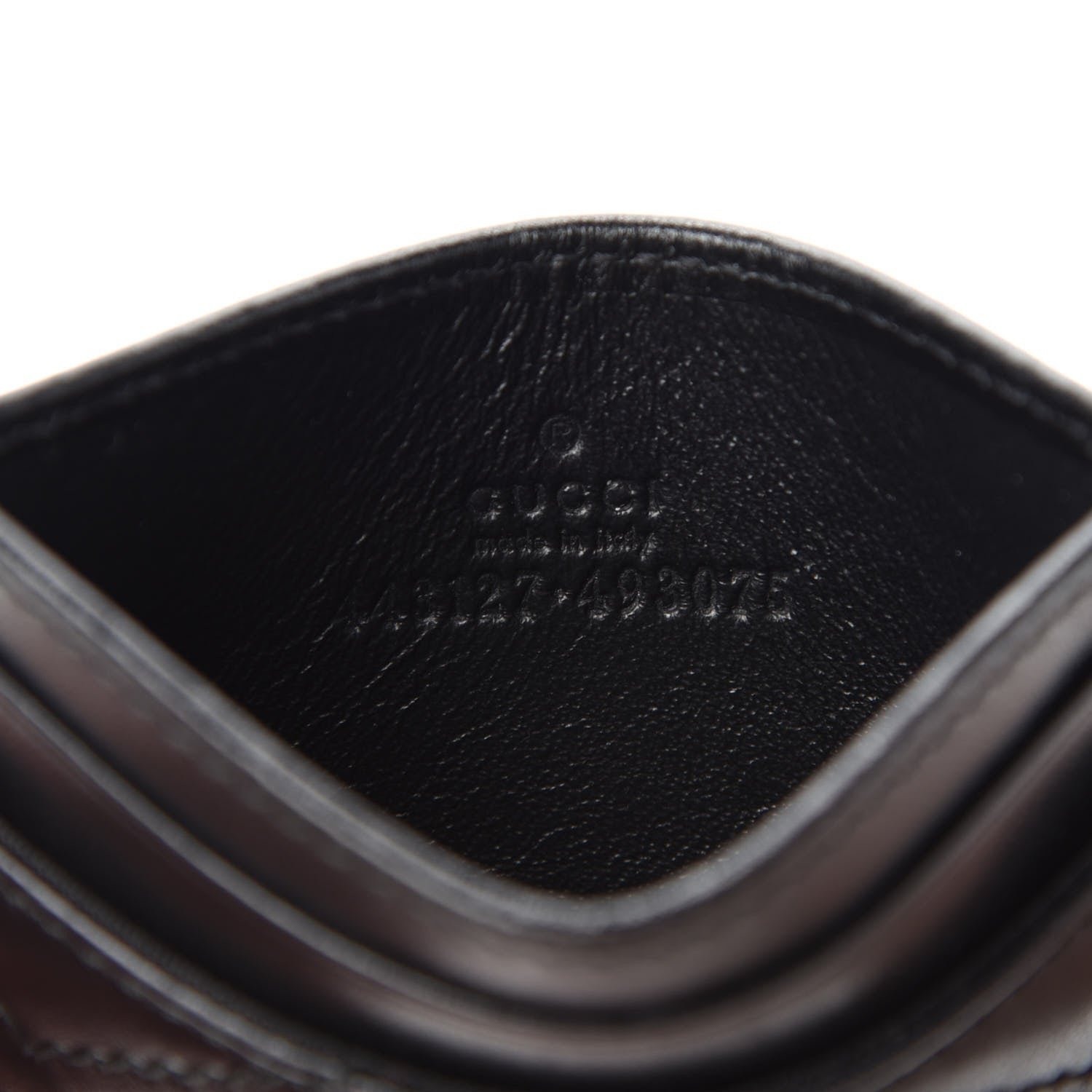Gucci Calfskin Matelasse GG Marmont Card Holder Black 7 of 8