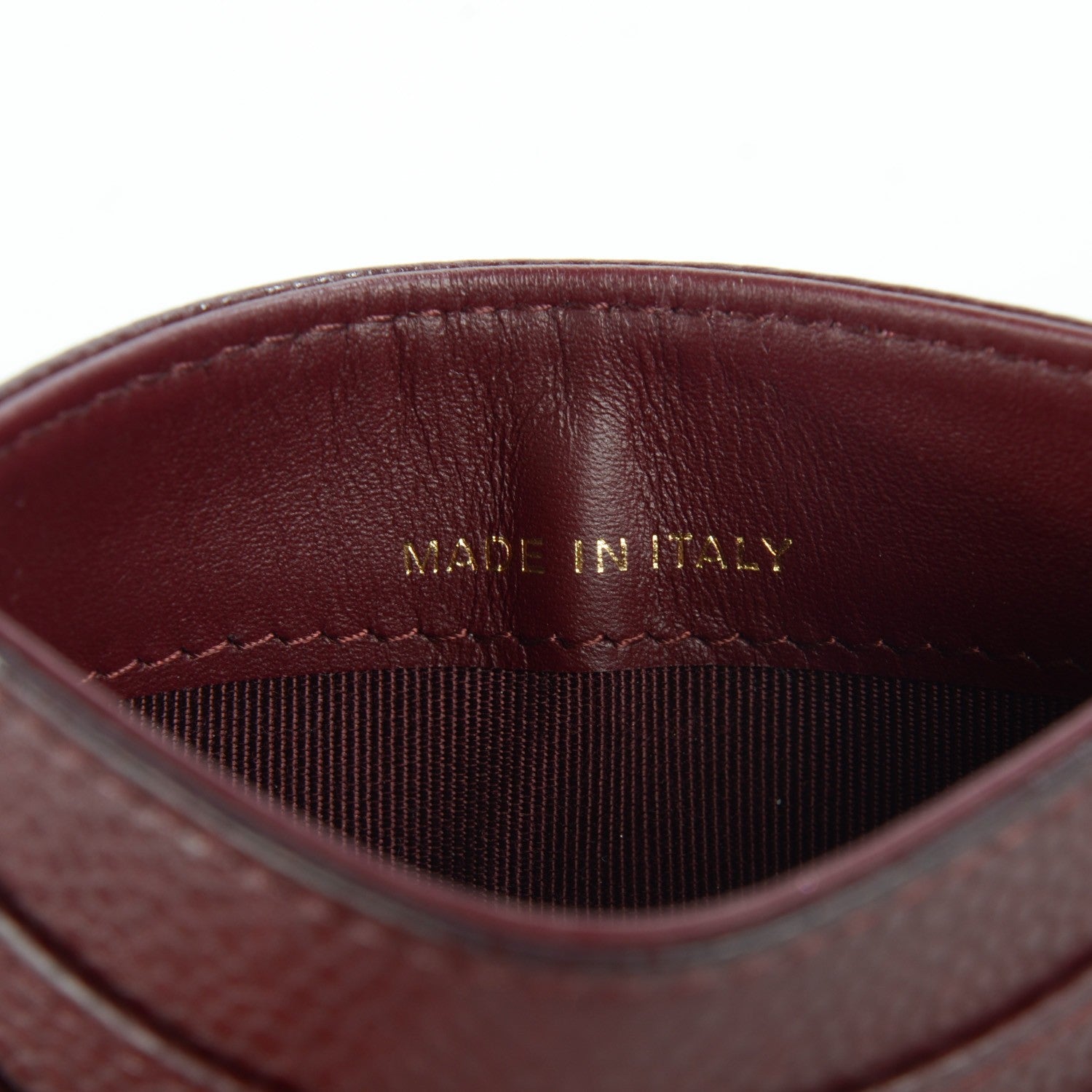 Chanel Caviar Quilted Card Holder Burgundy 8 of 9