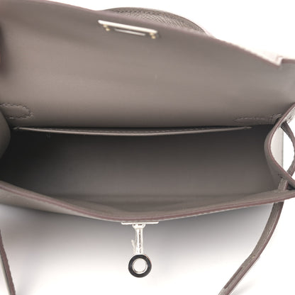 Hermes Epsom Mini Kelly Sellier 20 Etain 14 of 30