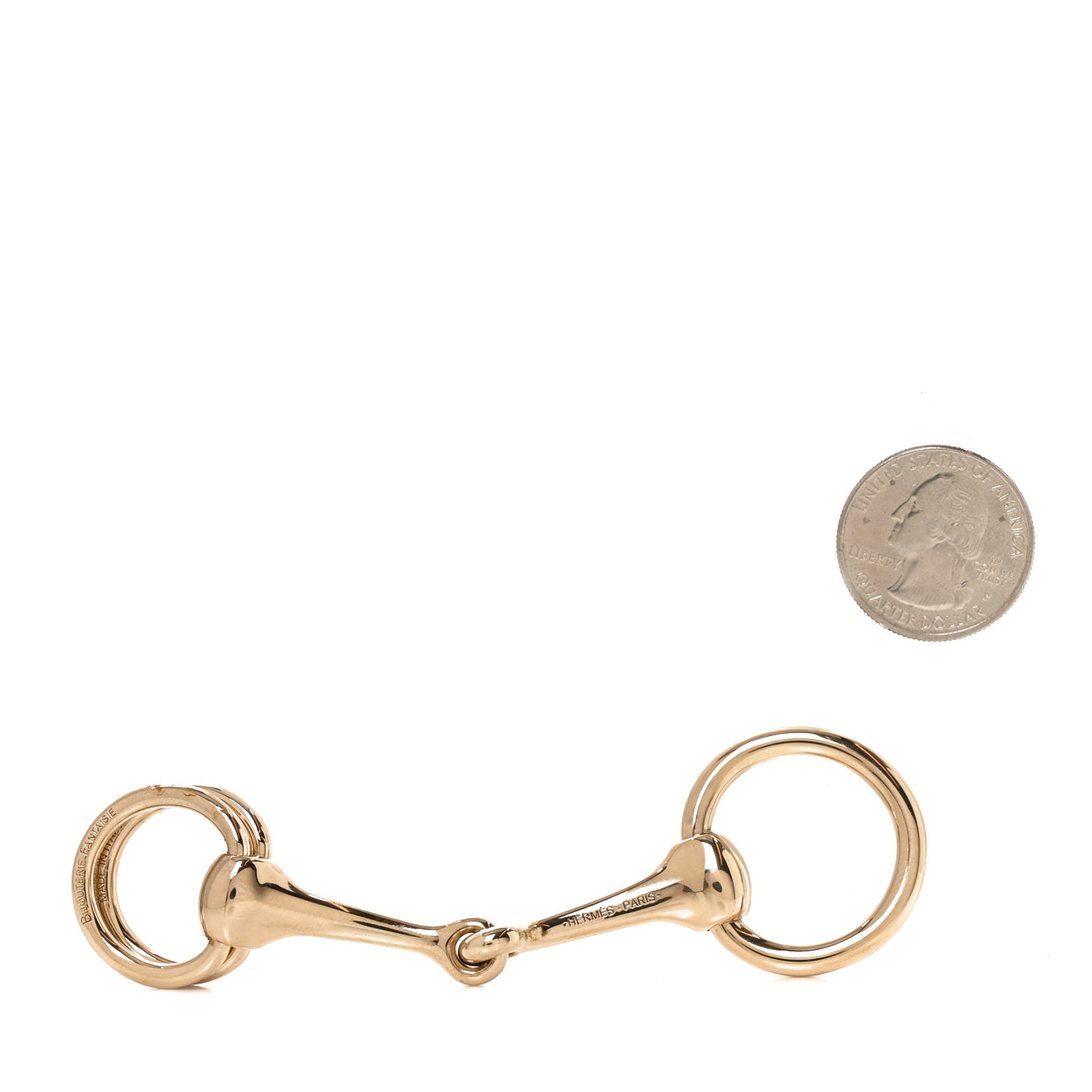 Permabrass Mors Scarf Ring Gold