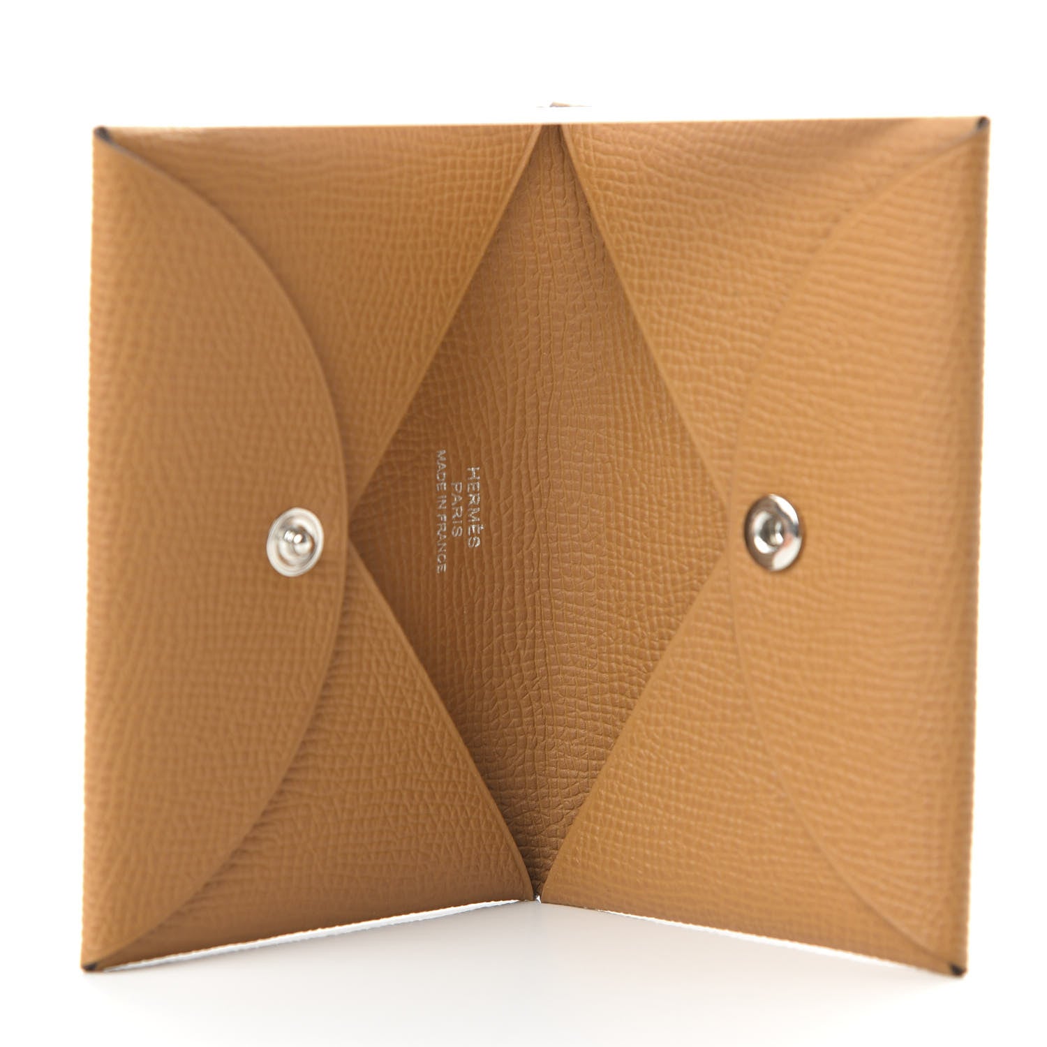 Hermes Epsom Calvi Card Case Sesame 5 of 10