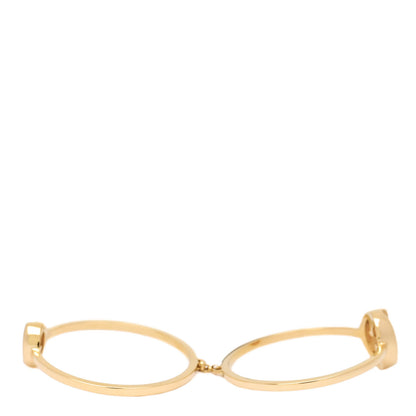 Gucci 18K Yellow Gold Double Connected Ring Set 53 6.5 4 of 6