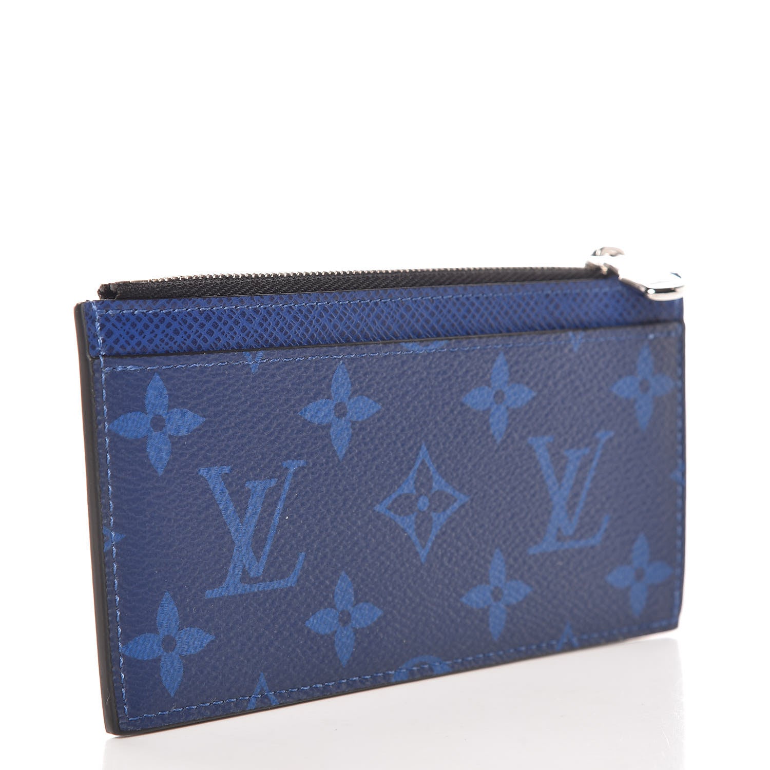 Louis Vuitton Monogram Taiga Coin Card Holder Cobalt 3 of 8