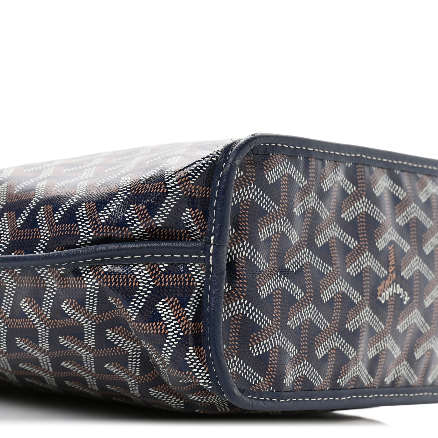 Goyardine Reversible Mini Anjou Navy
