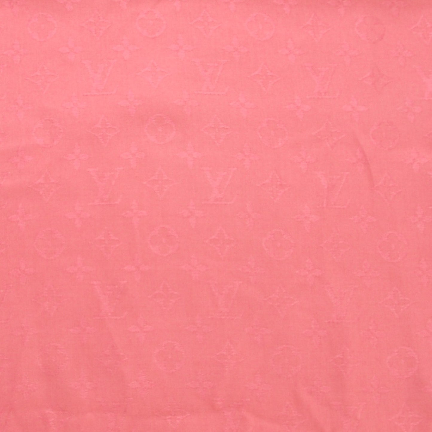 Silk Wool Monogram Shawl Corail