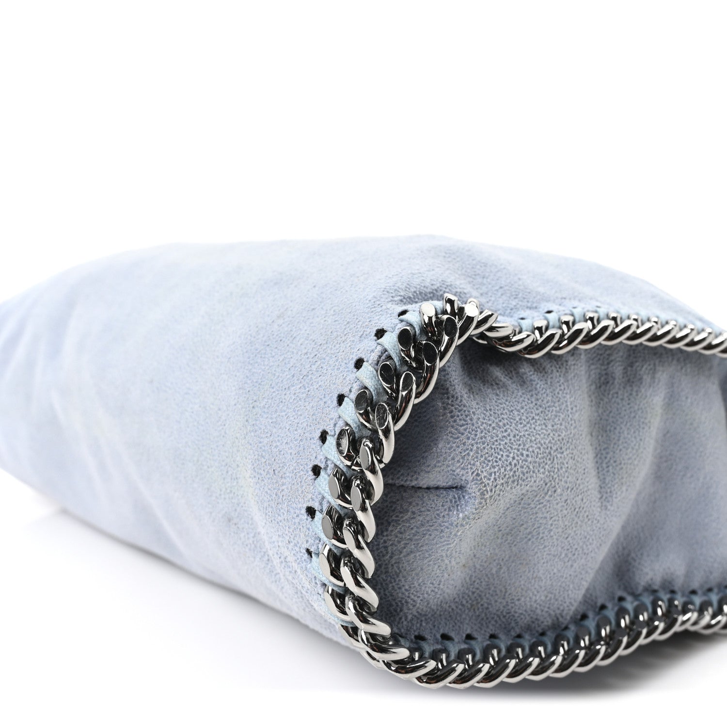 Stella McCartney Shaggy Deer Falabella Fold Over Tote Ice Blue 9 of 9